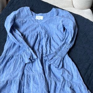 Pomander Place Blue Long Sleeve Dress
